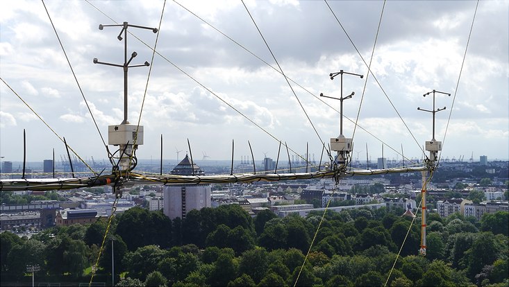 Ultraschallwindmesser am Geomatikum
