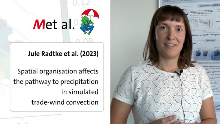 Titelbild des Videos mit Jule Radtke über Passatwindwolken und Niederschlag
